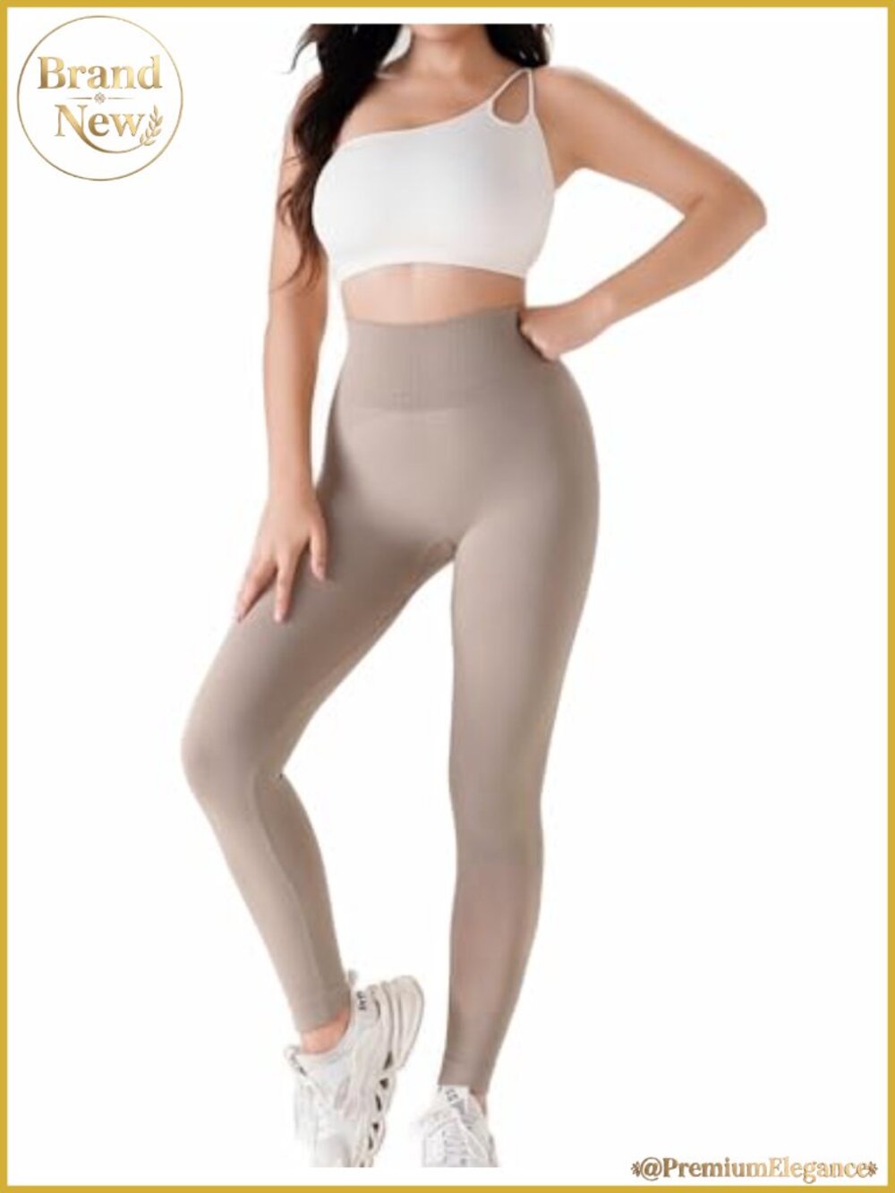 Seamless High Waist Sculpt Compression Yoga Leggings 23" Inseam